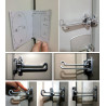 Door Guard Lock Security Swing Bar Latch Chain Yale Heavy Duty Home Strong Steel