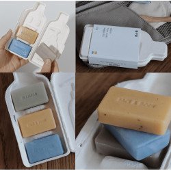 Bar Travel Set Solid Shampoo Conditioner Body Amenity Eco Friendly Trip Bath Kit