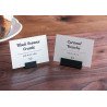 10 Black White Display Name Tag Holder Food Label Card Menu Sign Stand Restaurant Buffet